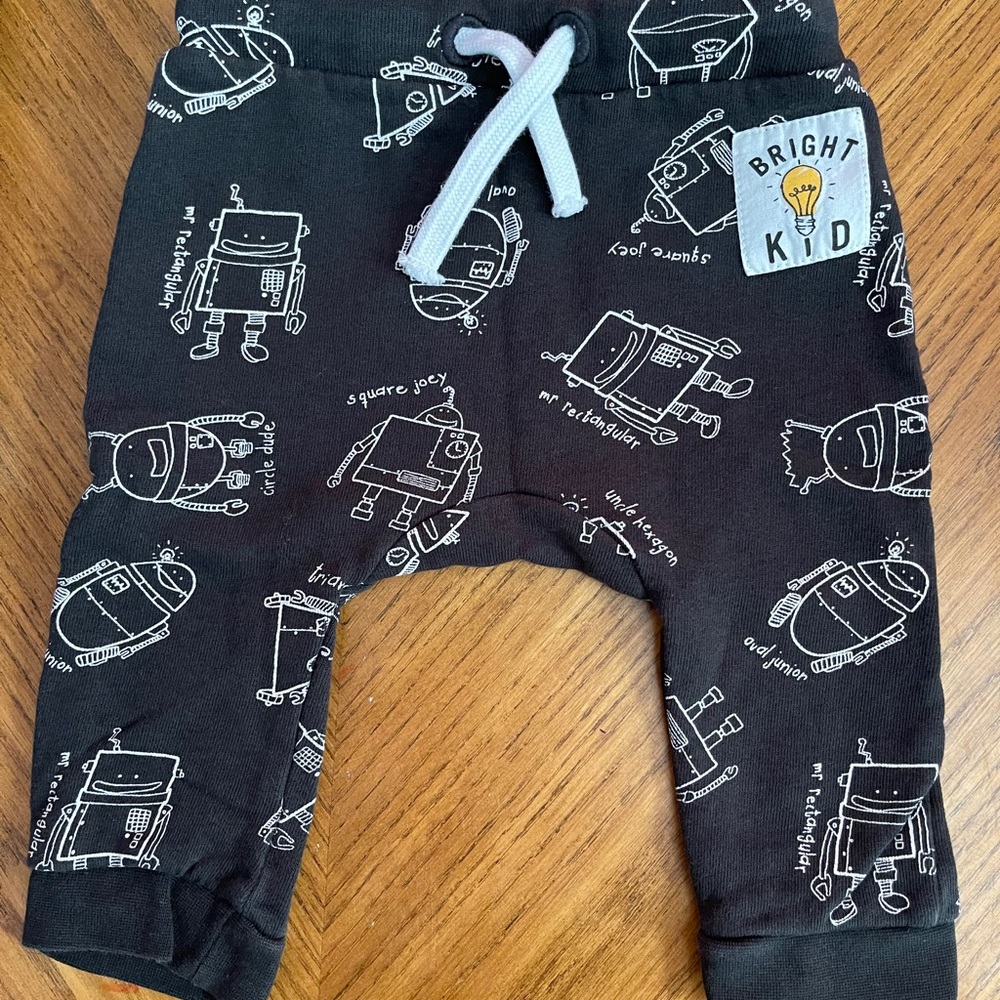4-6M H&M Robot Pants